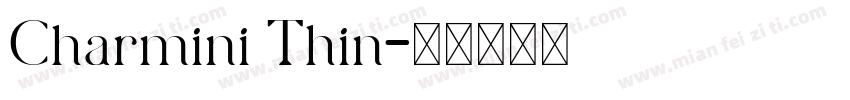 Charmini Thin字体转换